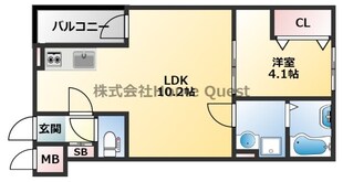 カーサ平野の物件間取画像